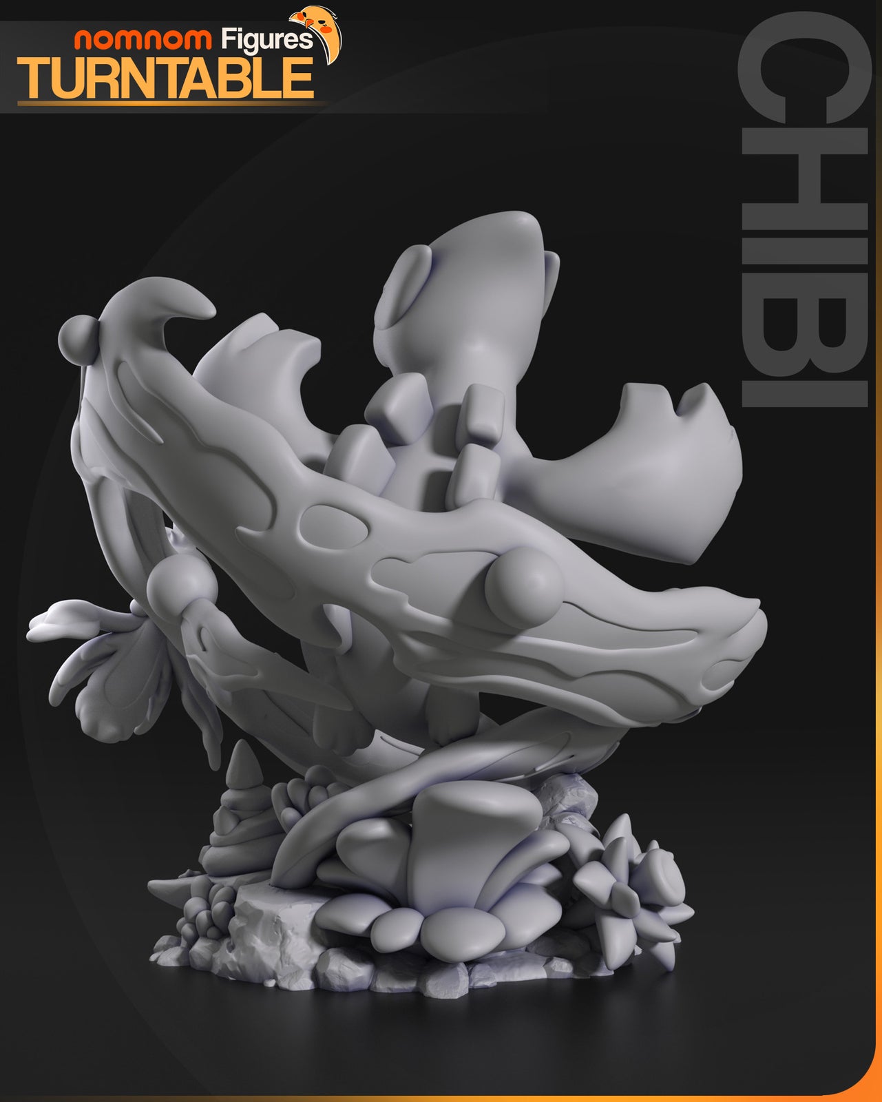 Unpainted Chibi Lugia from Pkemon