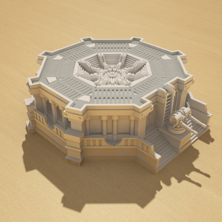 Unpainted missile silo and bunker