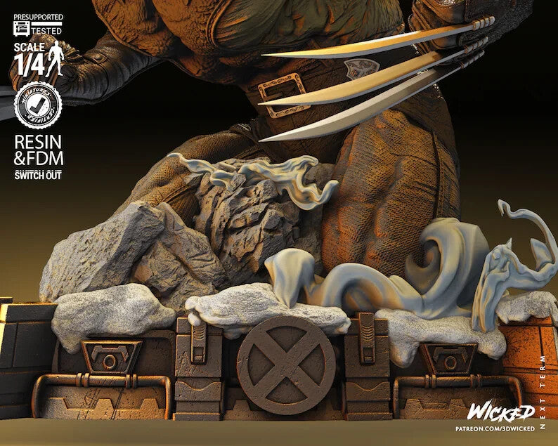 Unpainted MC Wolverine Bust-23