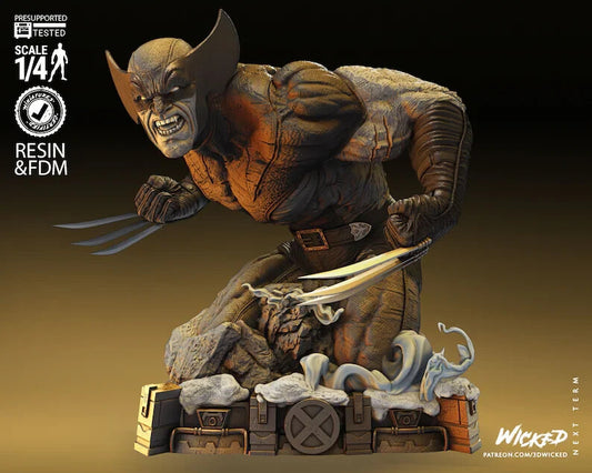 Unpainted MC Wolverine Bust-23