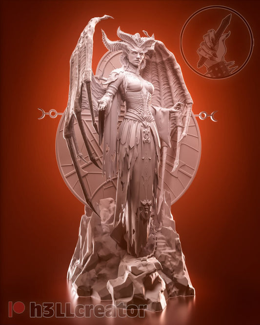 Unpainted Diablo Figure 9 (3”)