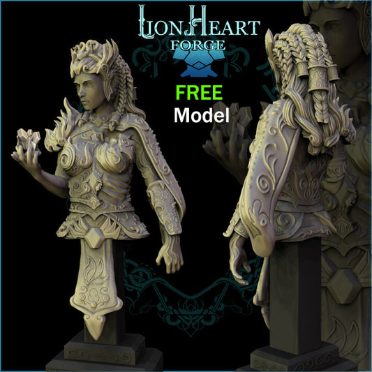 Unpainted Valkyrie bust