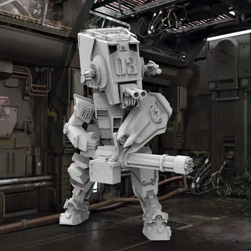 Unpainted Star Wars Gundam ATST Walker Robot Dreadnaught
