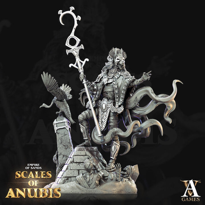 Unpainted Anubian Priests Set of 4