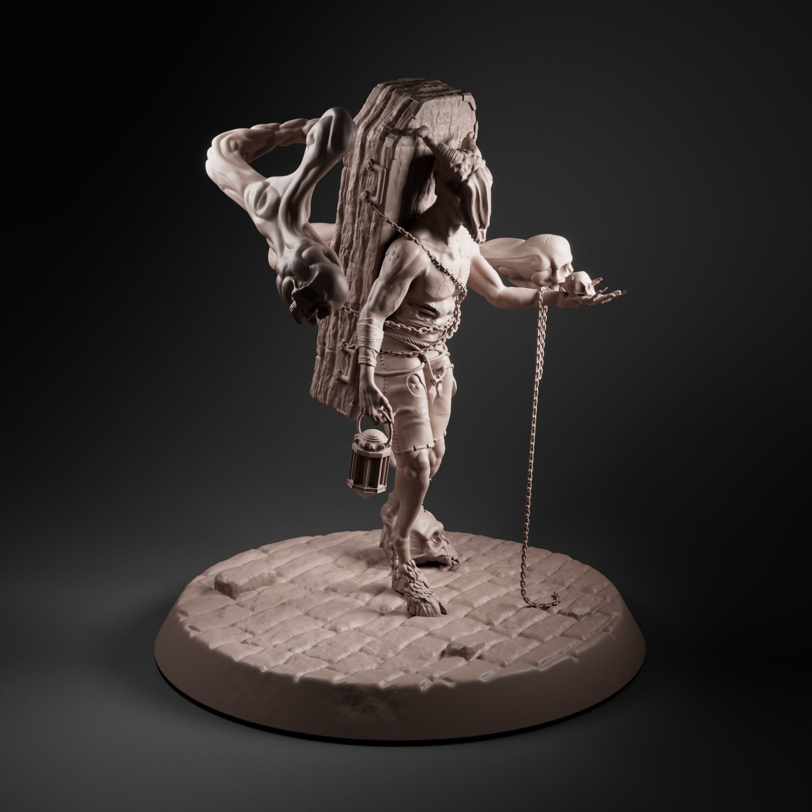 Unpainted Grave hunter monster