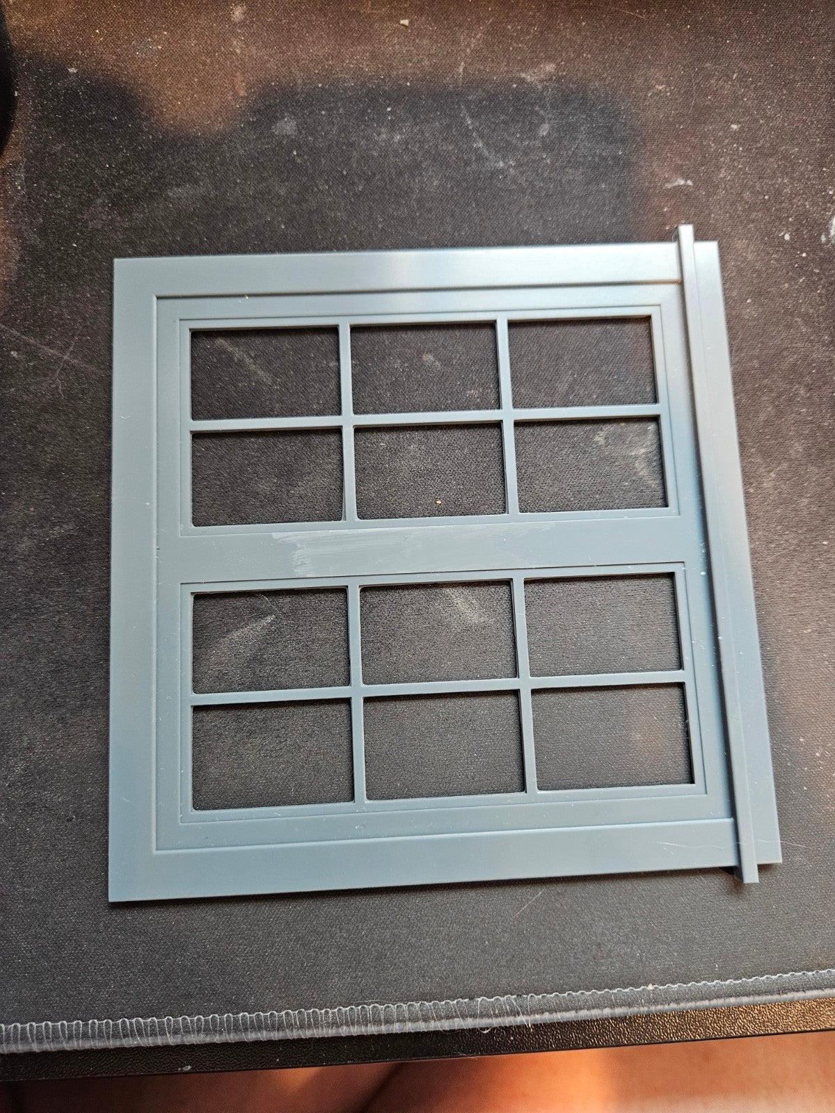 Unpainted window frame dollhouse