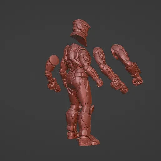 Unpainted Multi Pose H Reach
