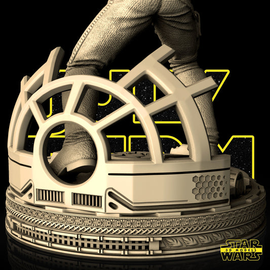 Unpainted Han Solo Sculpture