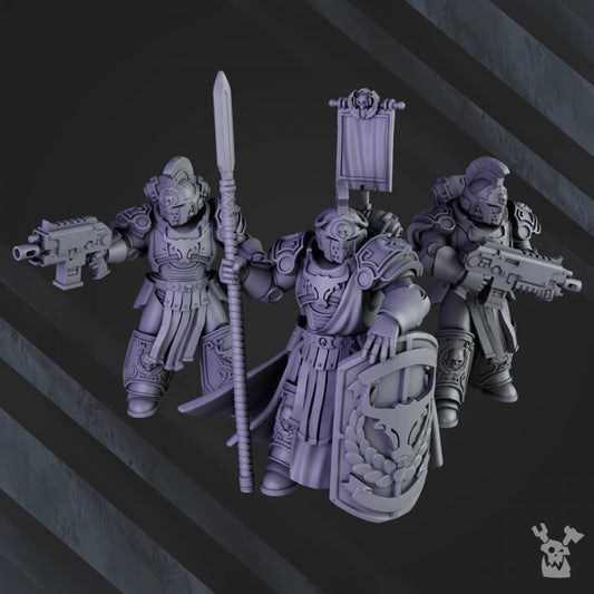 Unpainted Bullwhip Clan Warriors