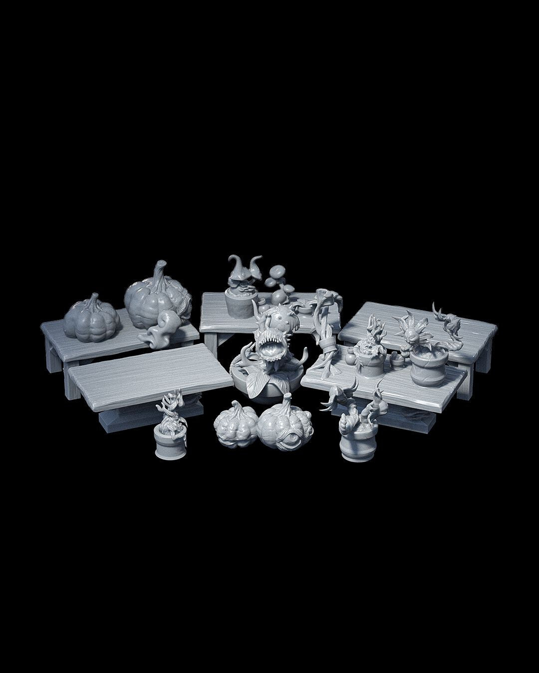 Unpainted Props - The Bestiarium of The Mad Scholar