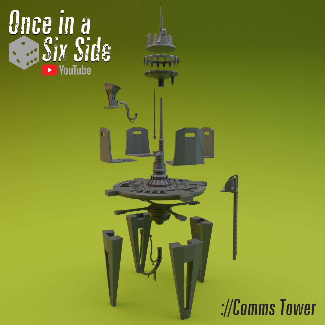 Unpainted Comms Tower