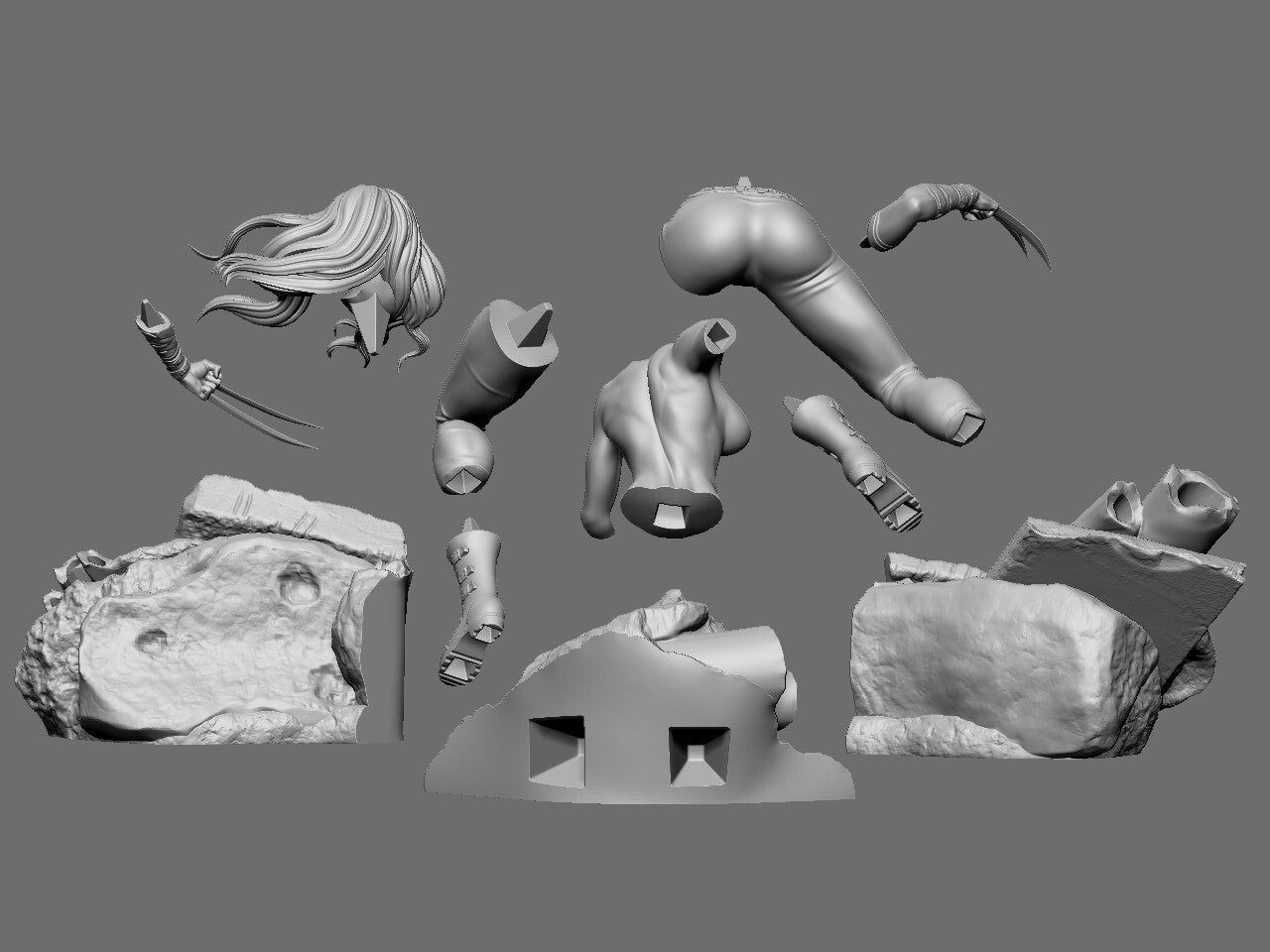 Unpainted MC  X-23
