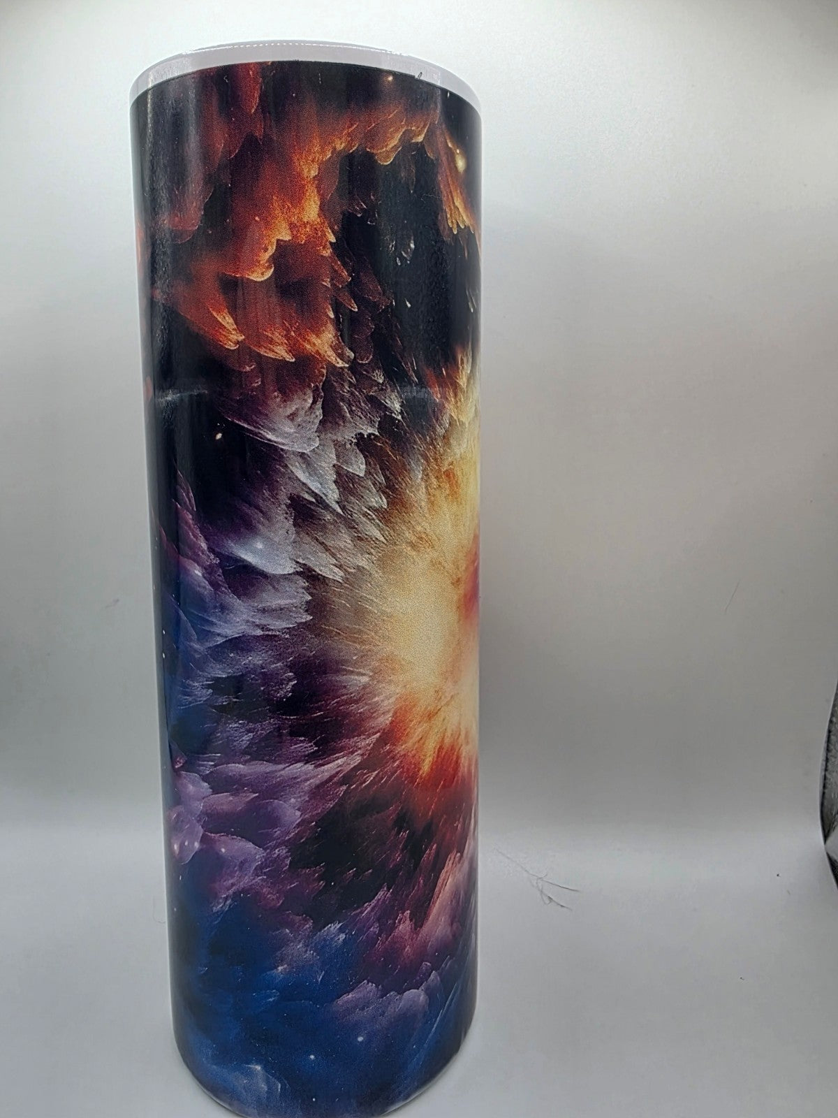 20 Ounce Metal Tumbler with lid and straw and box Moon