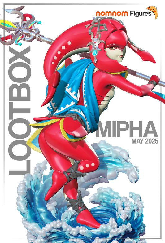Unpainted Nom Nom Mipha Breath of the Wild