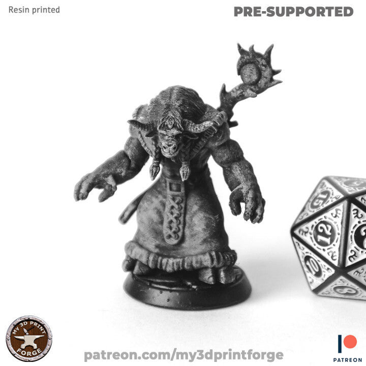 Unpainted Tauren Druid Casting