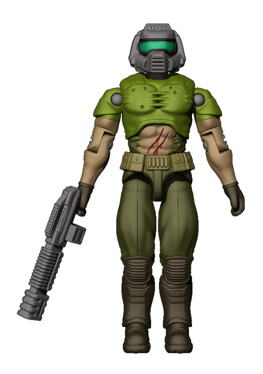 Unpainted Space Marine Retro GI Joe