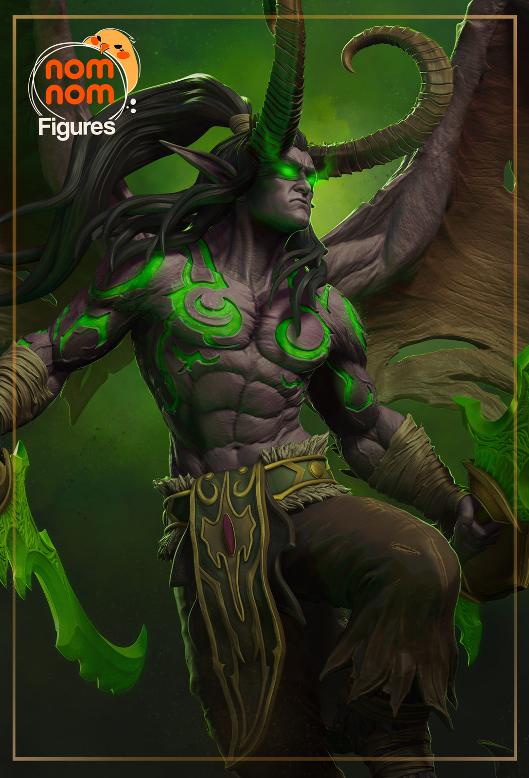 Unpainted Nom Nom Illidan Stormrage WOW