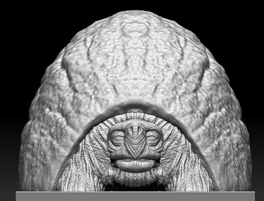 Unpainted Morla and Atreyu Neverending Story (Morla is 5 inches)
