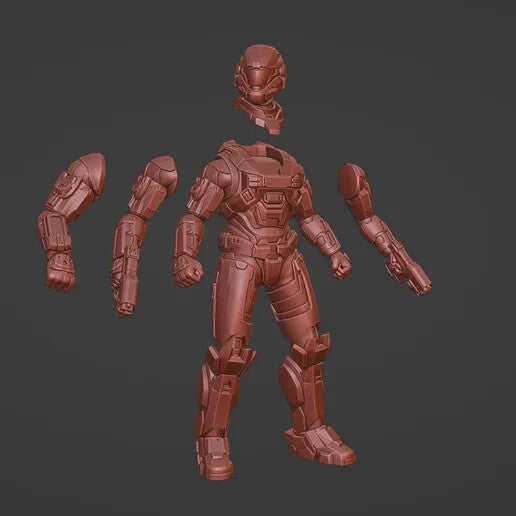 Unpainted Multi Pose H Reach