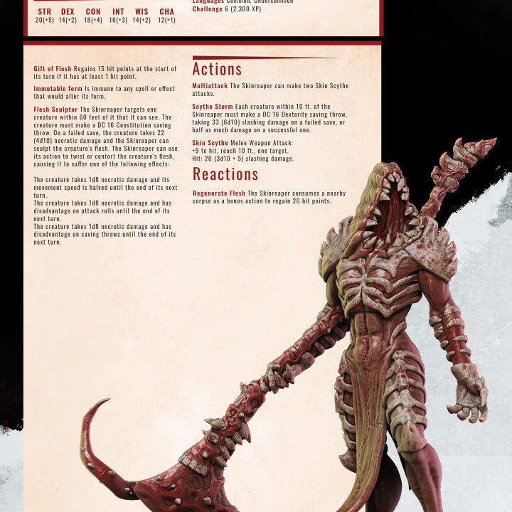 Unpainted  Skinreaper Model