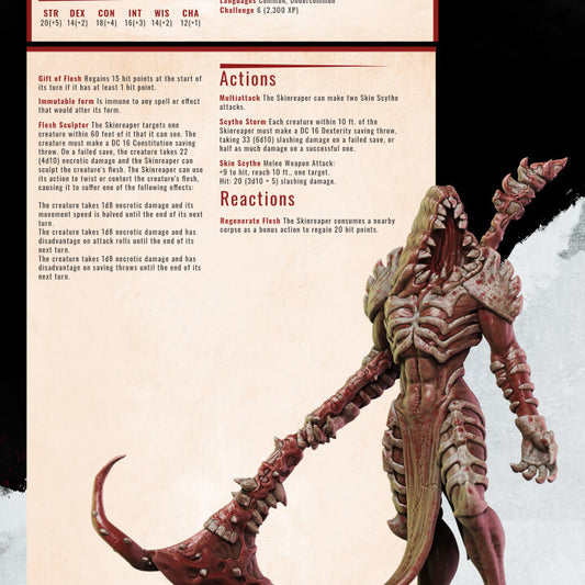 Unpainted  Skinreaper Model