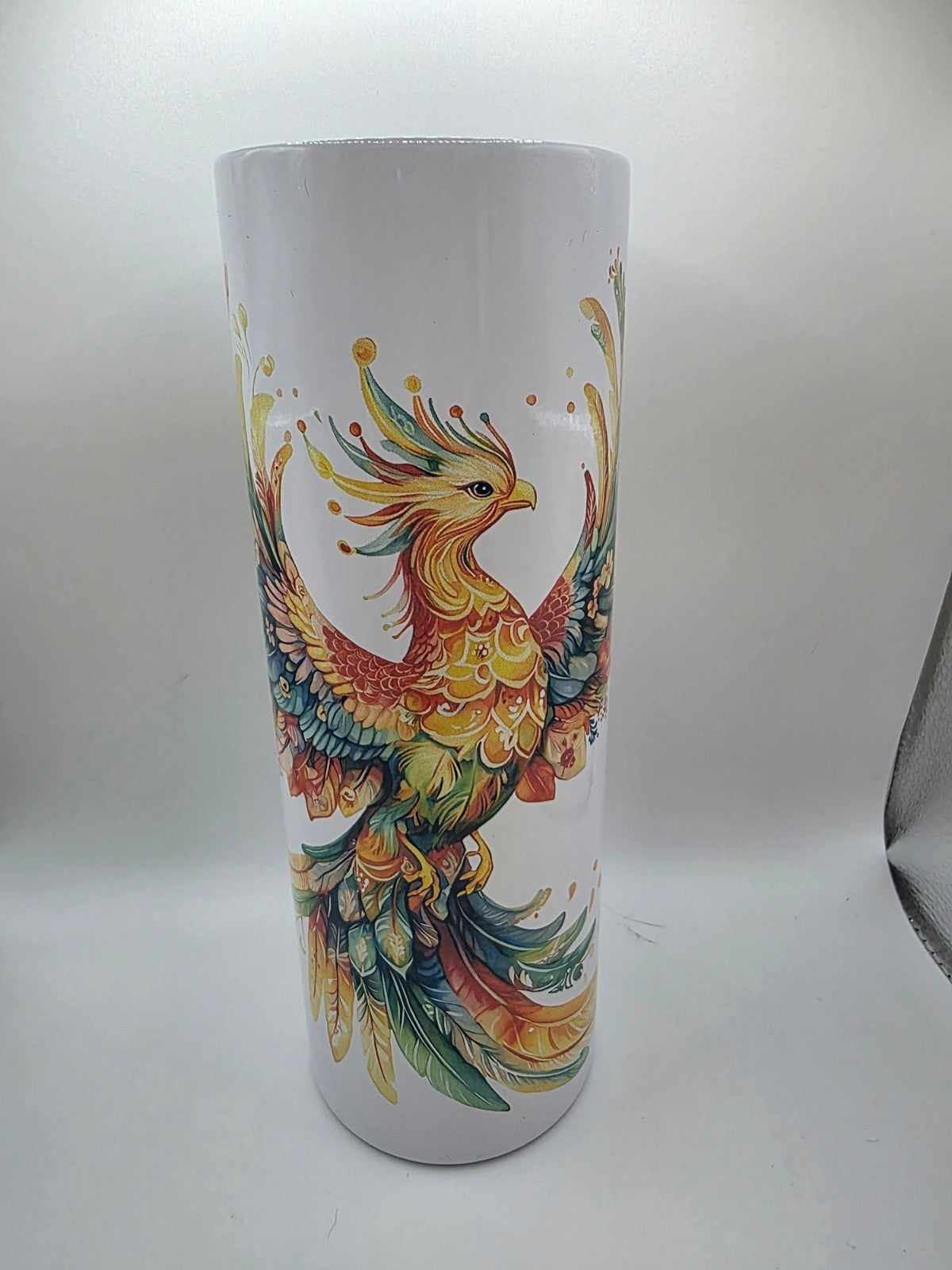 20 Ounce Metal Tumbler with lid and straw and box Pheonix