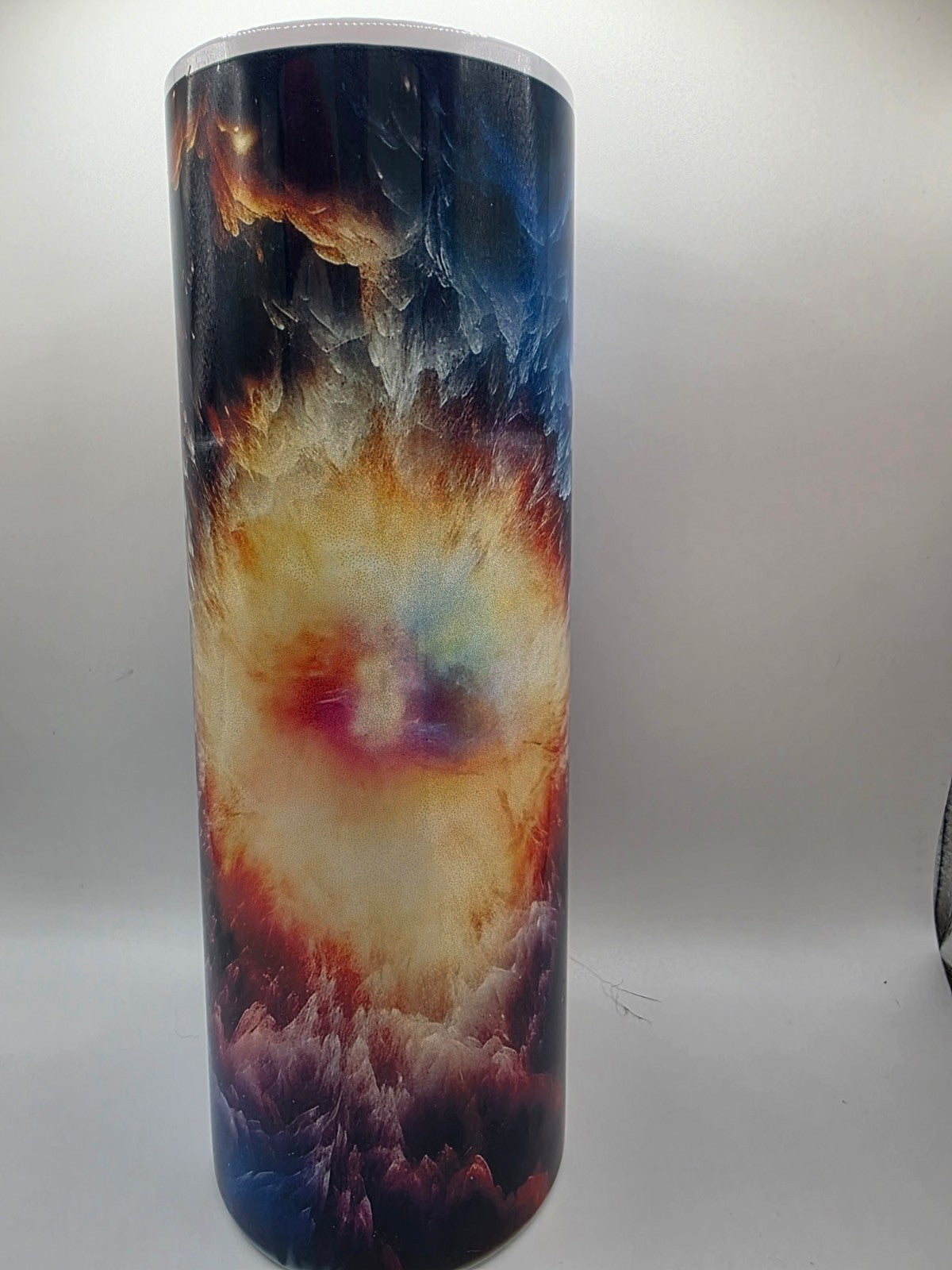 20 Ounce Metal Tumbler with lid and straw and box Moon