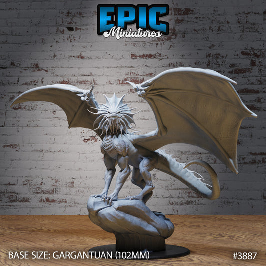 Unpainted Epic 3D Printable Red Dragon Guild Leader: Ruby Legendary Drake