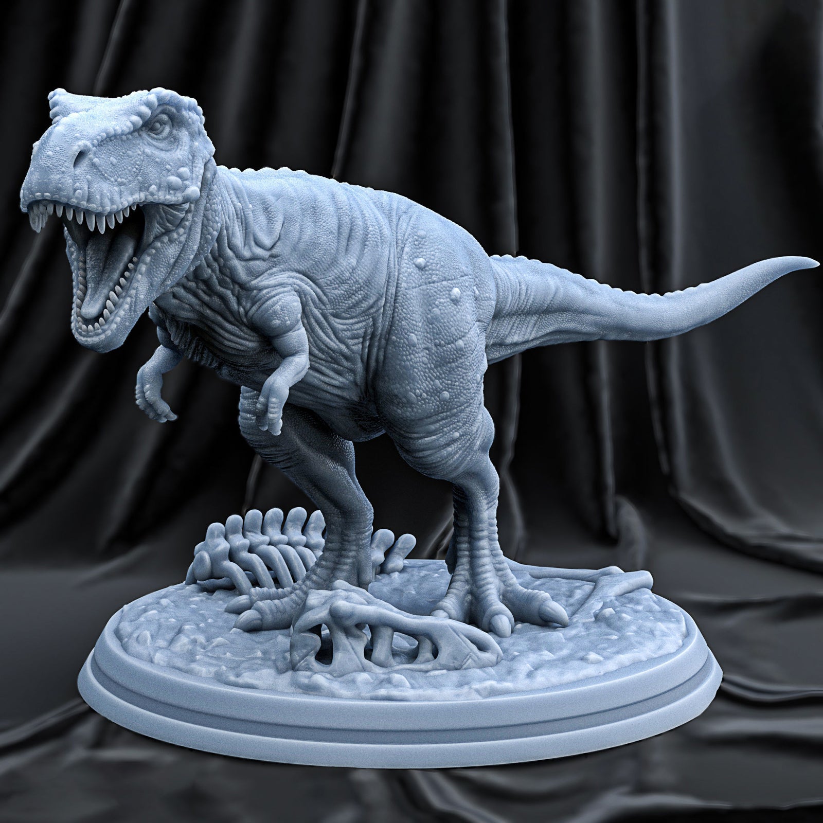 Unpainted TYRANNOSAURUS t - rex statue