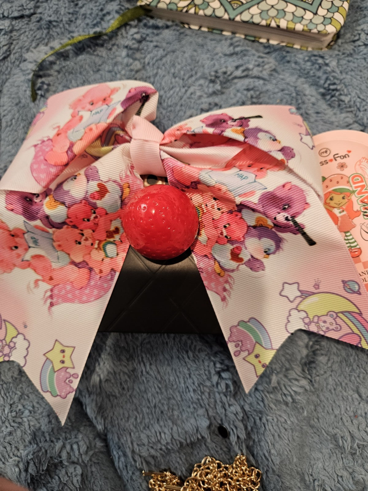 Strawberry Shortcake Lotion And Lip Gloss With Care Bear Bow