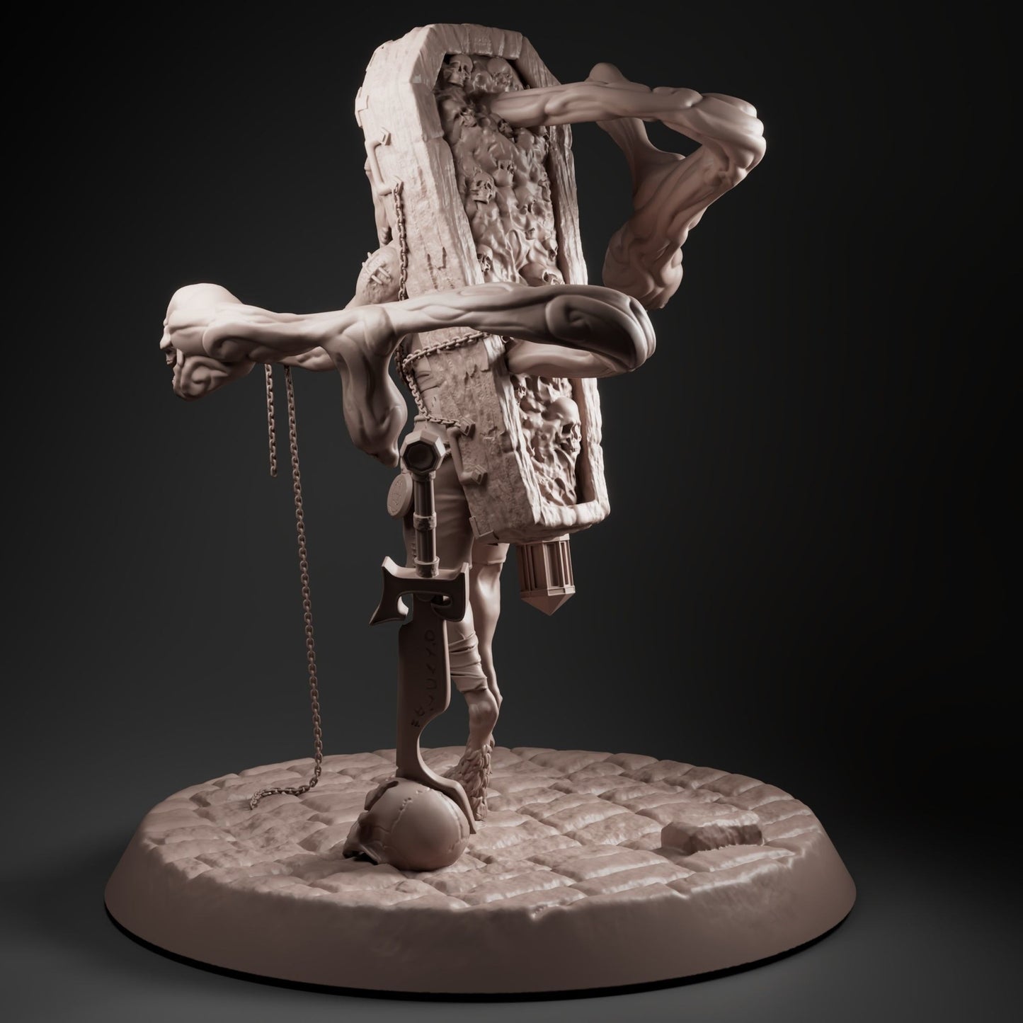 Unpainted Grave hunter monster