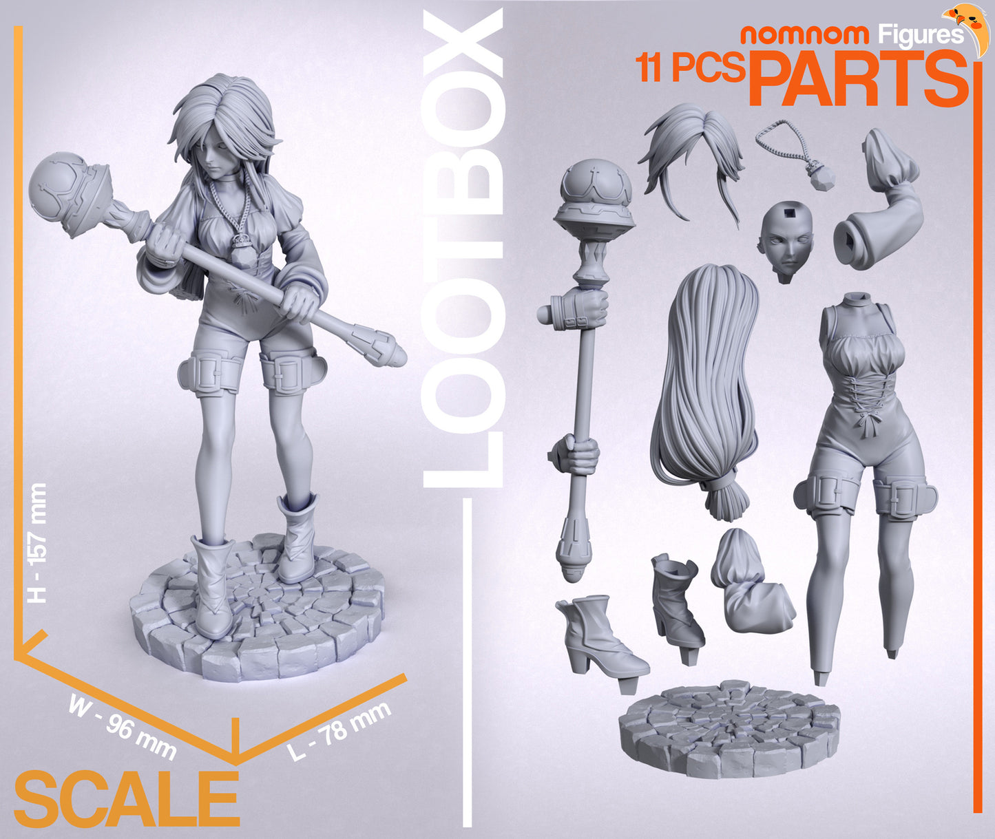 Unpainted Nom Nom Garnet Til Alexandros FFIX