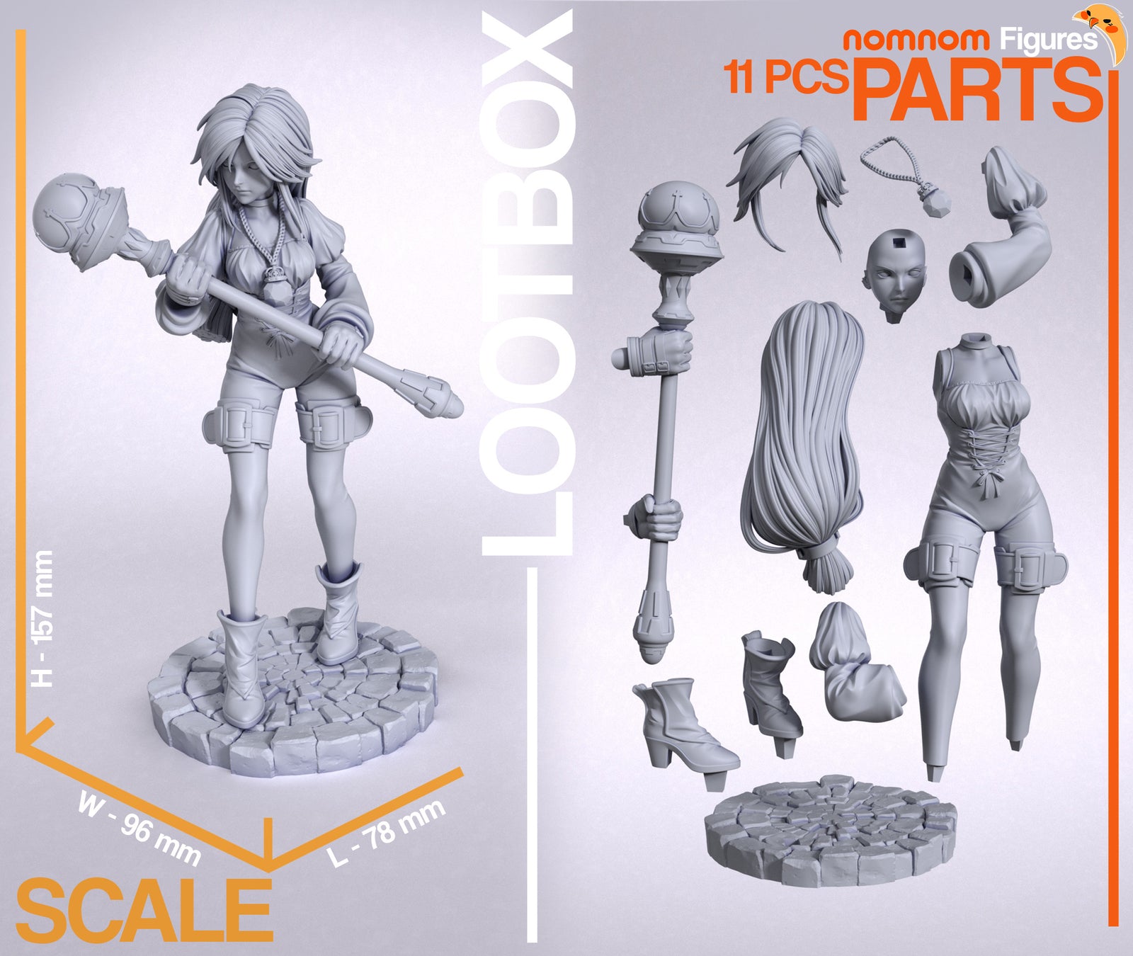 Unpainted Nom Nom Garnet Til Alexandros FFIX