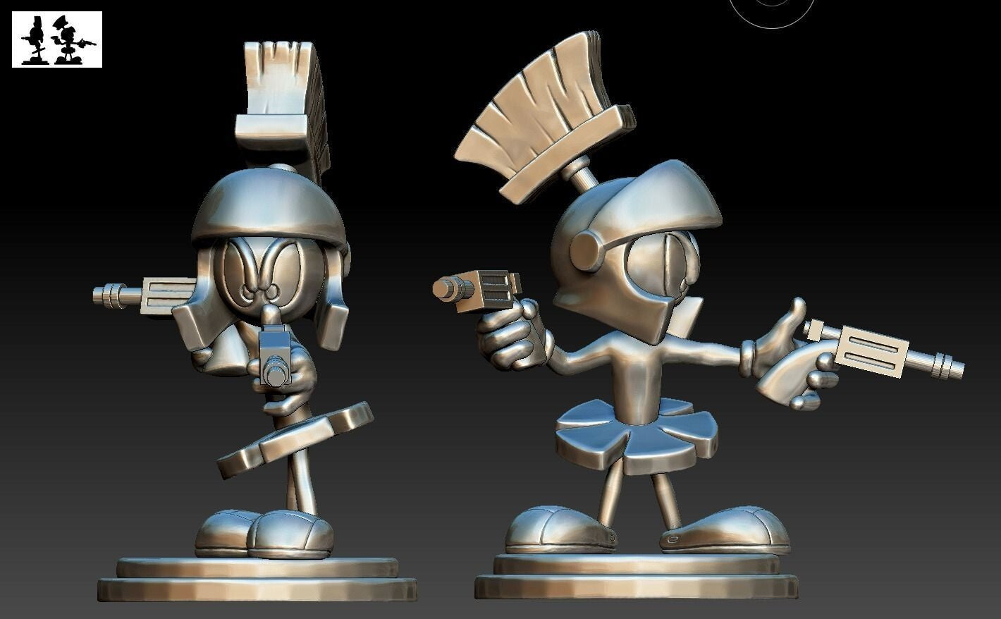 Unpainted Marvin the Martian