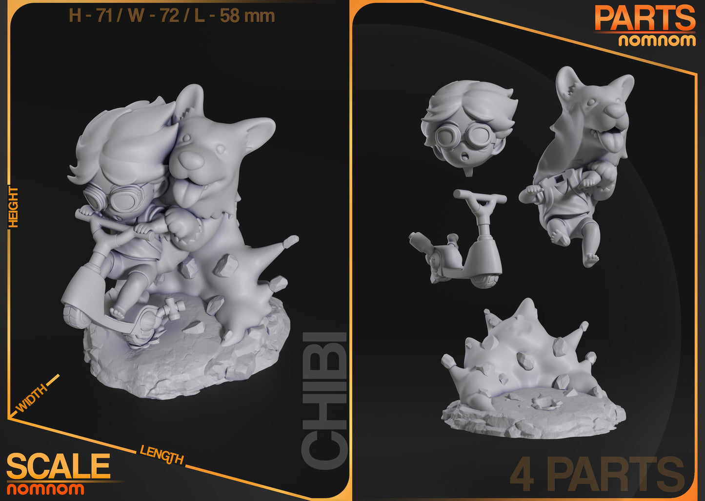 Unpainted Ein and Edward Cowboy Bebop