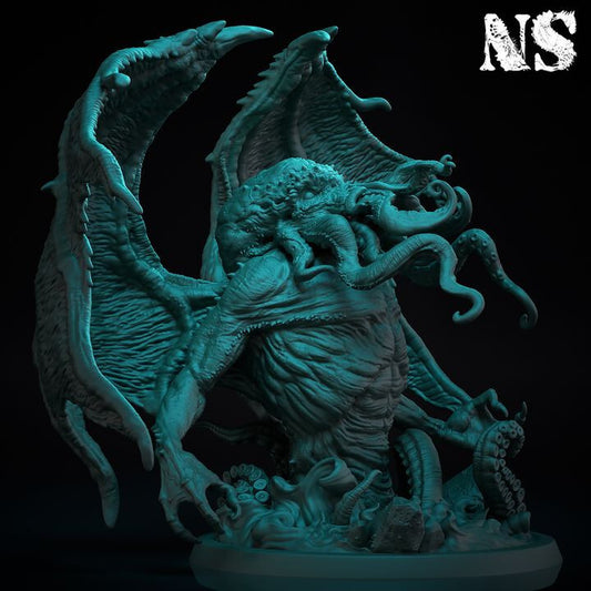 Unpainted Cthulhu - The Great Old One: 3D Printable Miniature Art