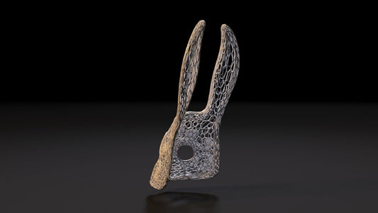 Unpainted Splicer Bunny Mask from Bioshock