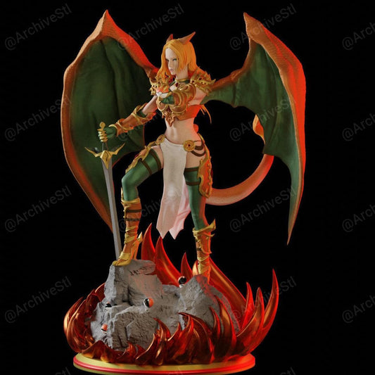 Unpainted-Human-Charizard-Diorama