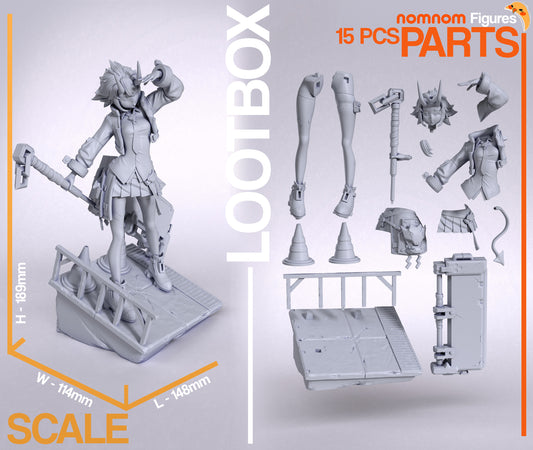 Unpainted SouKaku Zenless Zone Zero nom nom