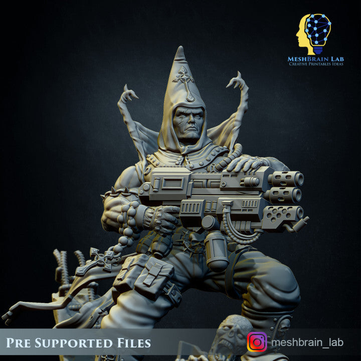 Unpainted Imperial inquisitor Torquemada