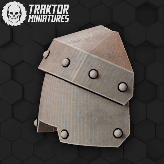 Unpainted MK Hex Shoulders