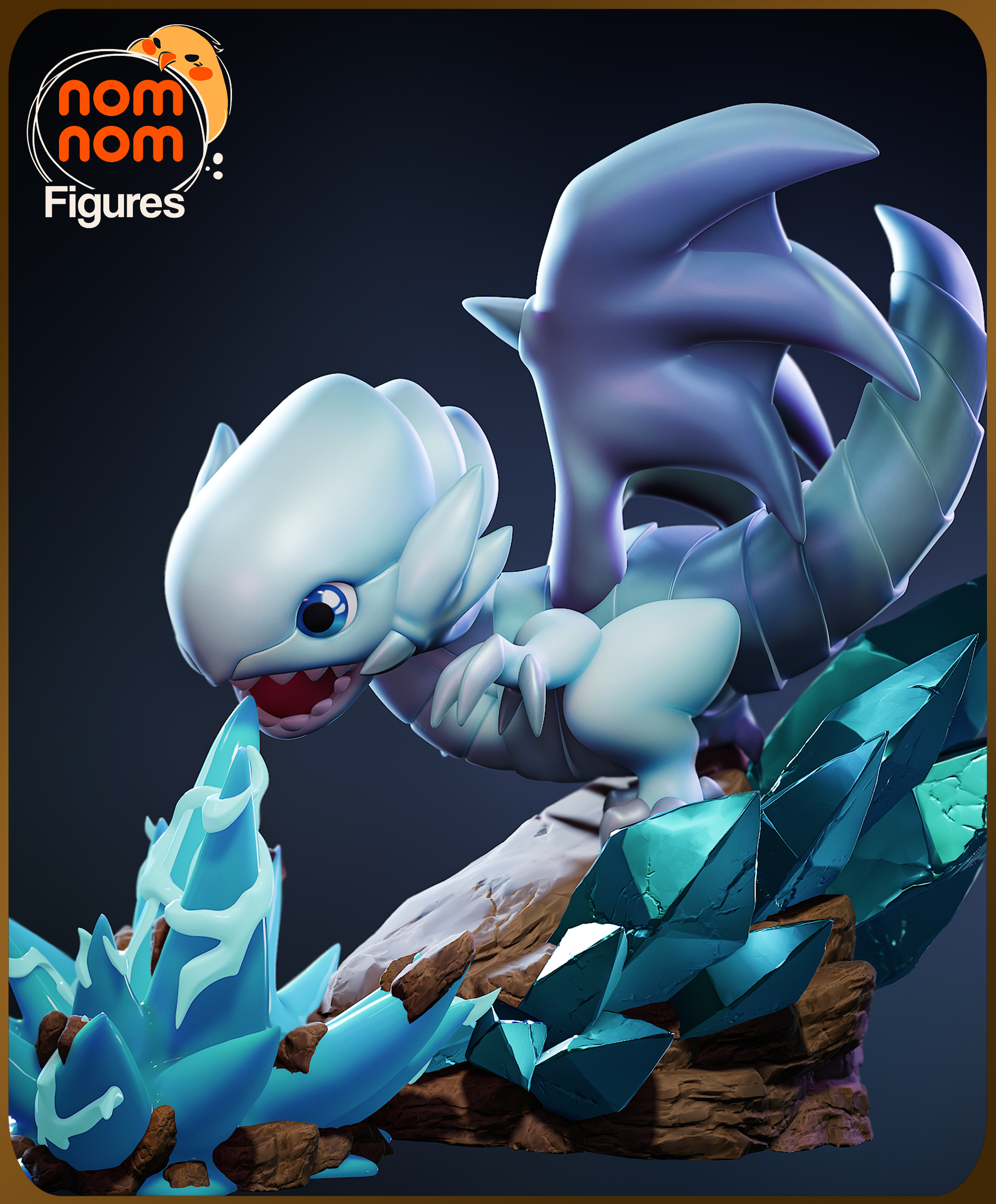 Unpainted Nom Nom Blue Eyes White Dragon Yu-Gi-Oh image 5