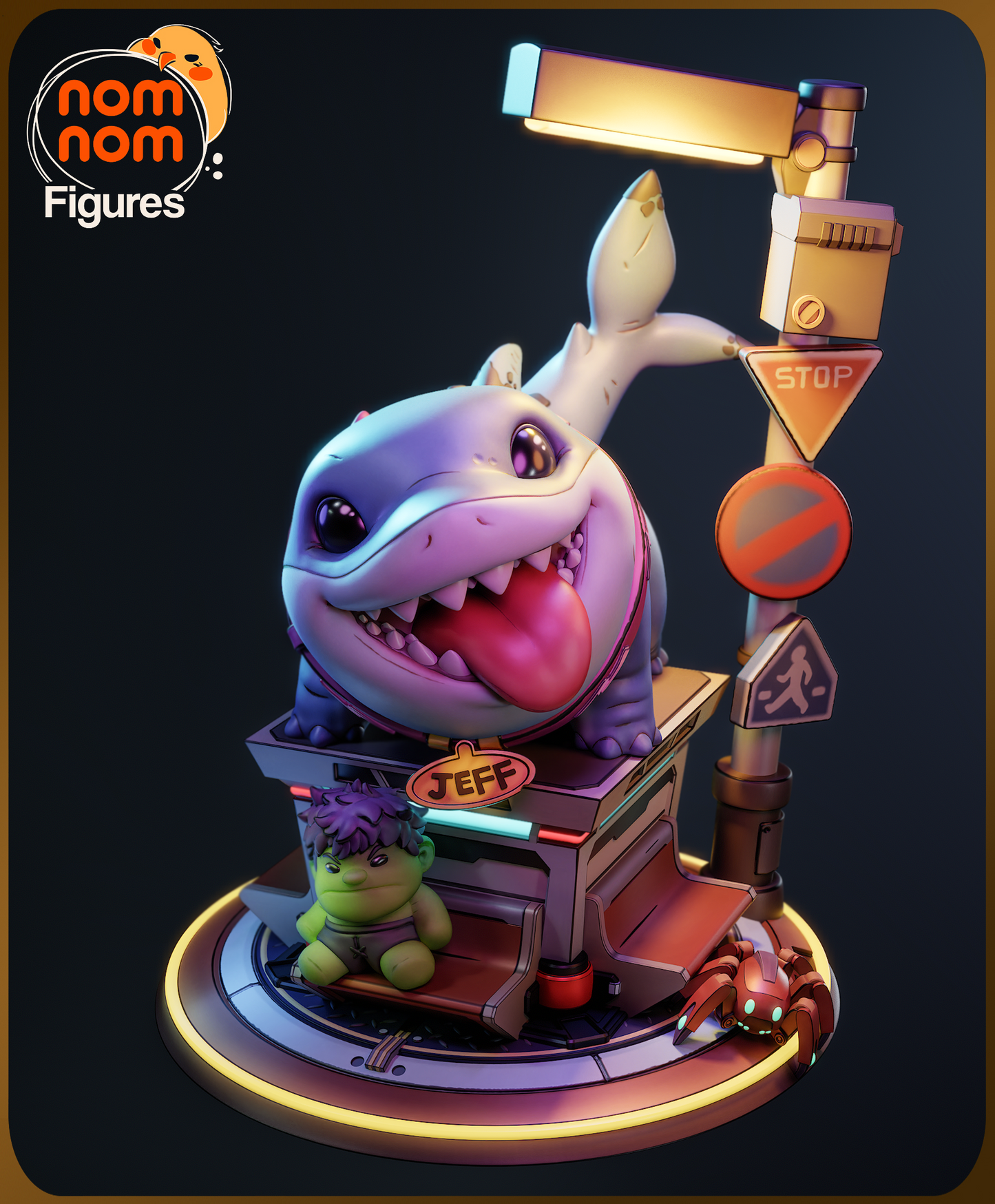 Unpainted Nom Nom Chibi Jeff Marvel Rivals image 9