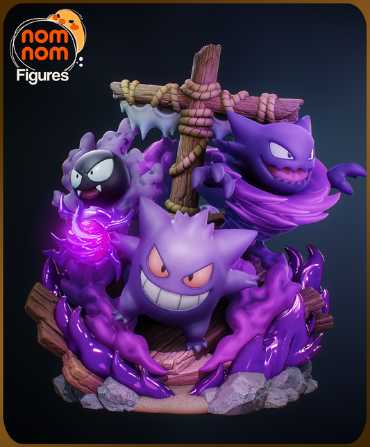 Unpainted Nom Nom Ghost Pokemon image 0