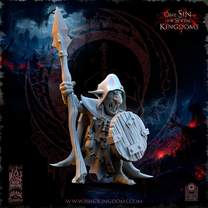 Unpainted The Black Horde Goblins Warrior image 1