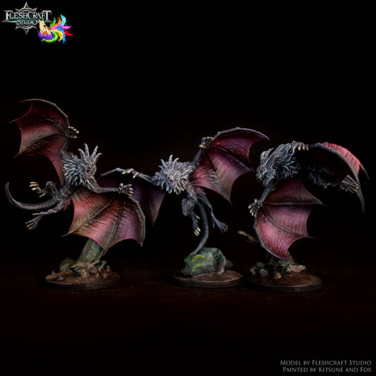 Unpainted Lycanoptera Juveniles - High-Detail 3D Printable Miniature Set image 0