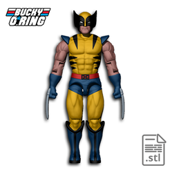 Unpainted Space Marine Retro GI Joe image 1