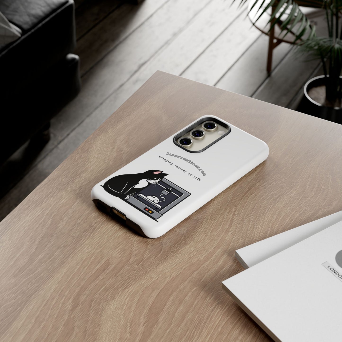 Cat-Themed Phone Case, Cute Cat Design, Gift for Cat Lovers, Creative Phone Cover, Unique Pet Owner Gift, Phone Accessories