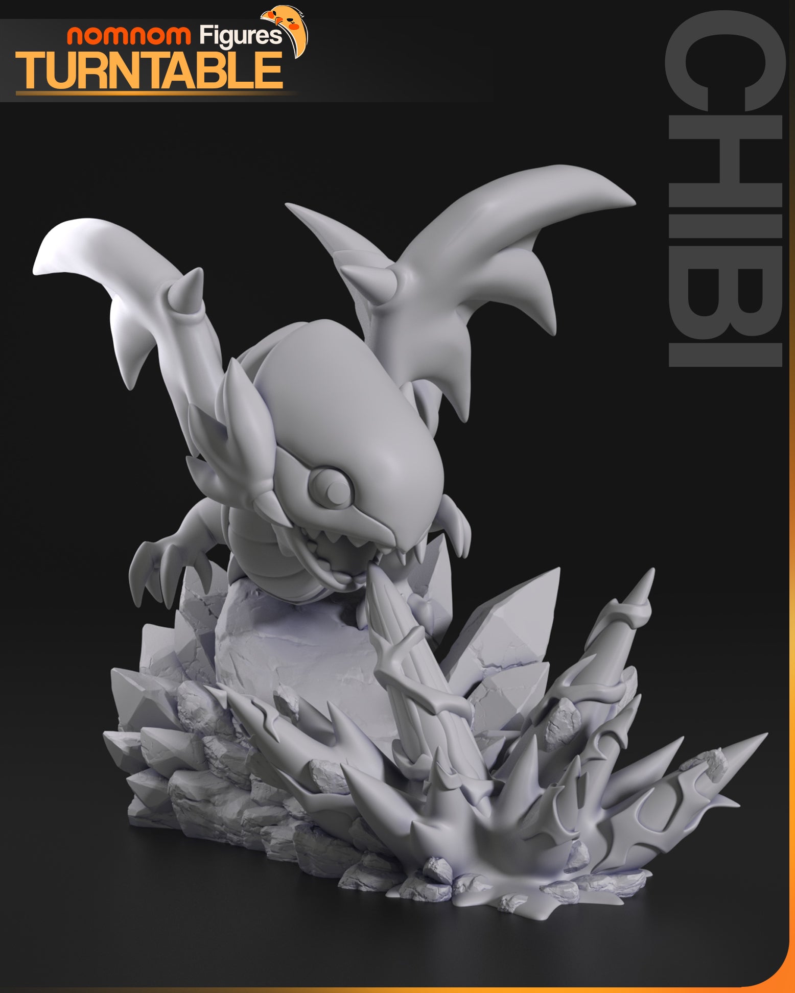Unpainted Nom Nom Blue Eyes White Dragon Yu-Gi-Oh image 6