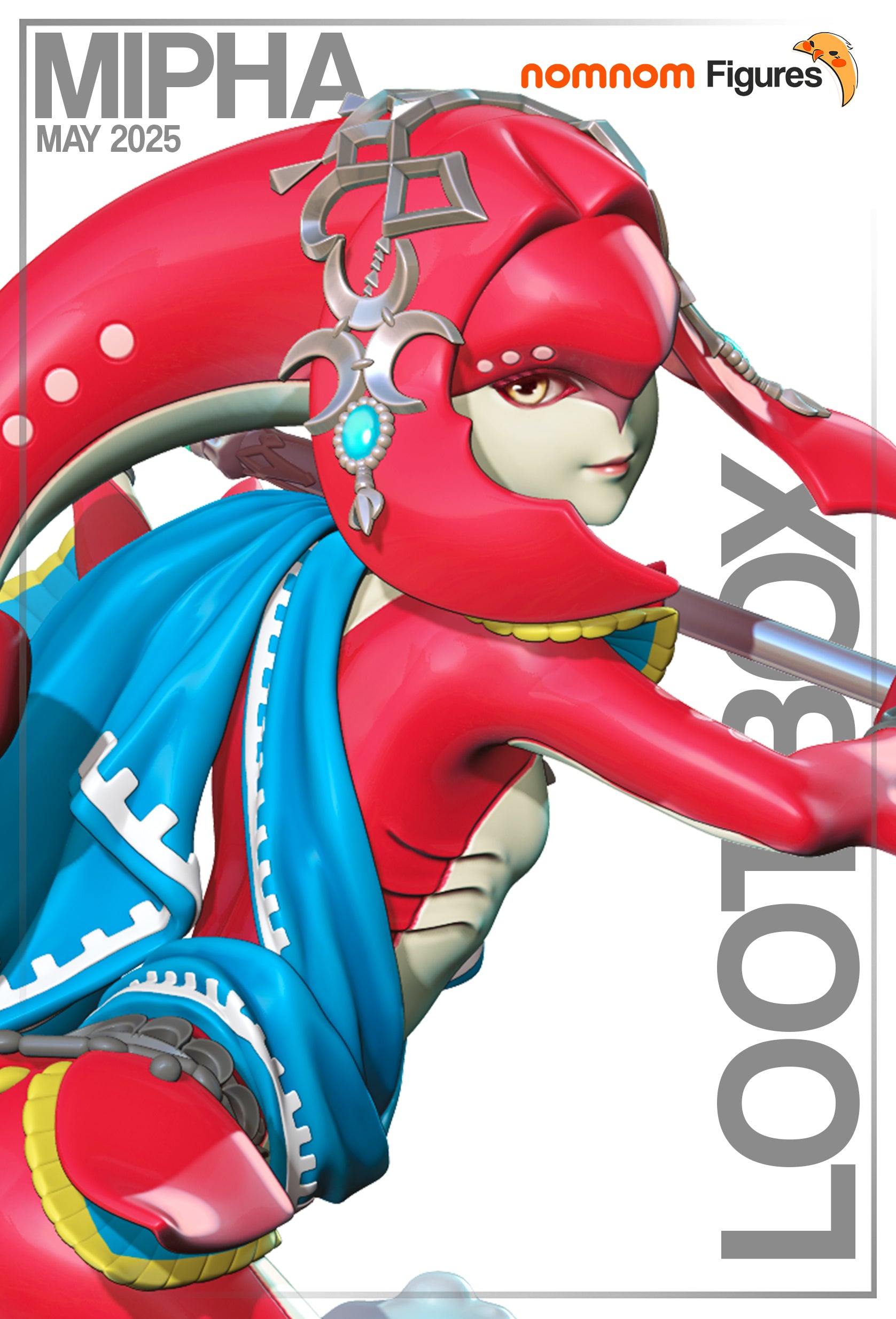 Unpainted Nom Nom Mipha Breath of the Wild image 1
